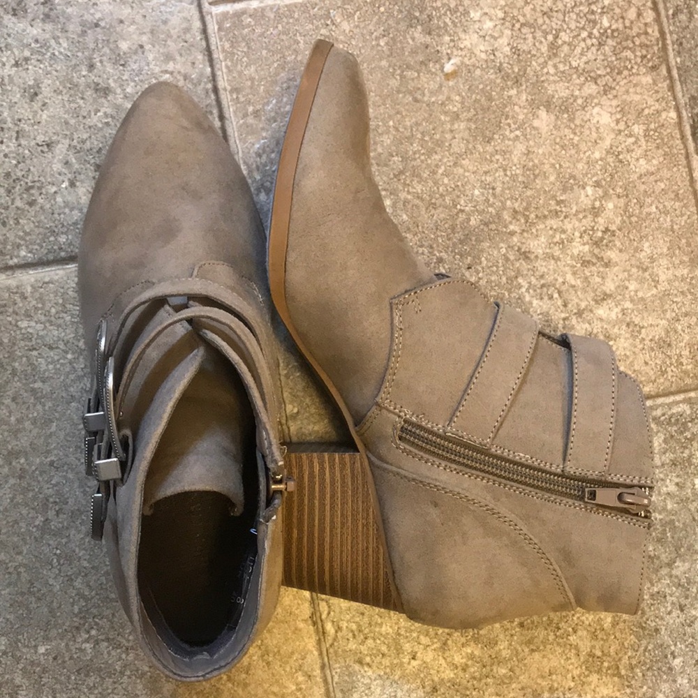 Christian Siriano bootie with buckles